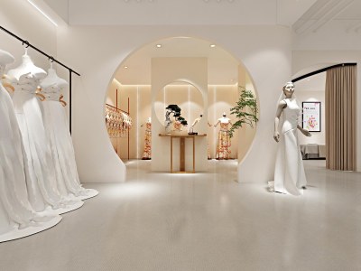 现代婚纱摄影店3D模型下载